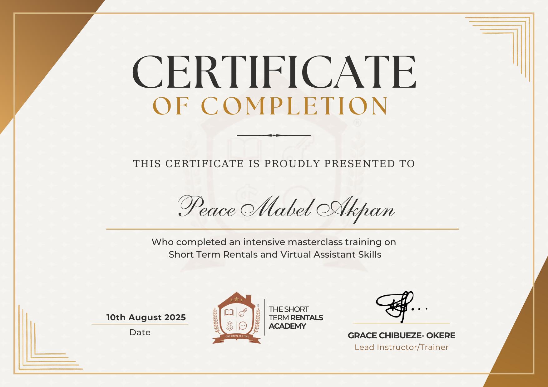 Short-Term Rentals Certification – Short-Term Rentals Programme